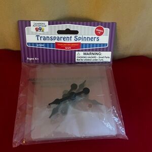 Learning Advantage 5 Pack Transparent Spinners